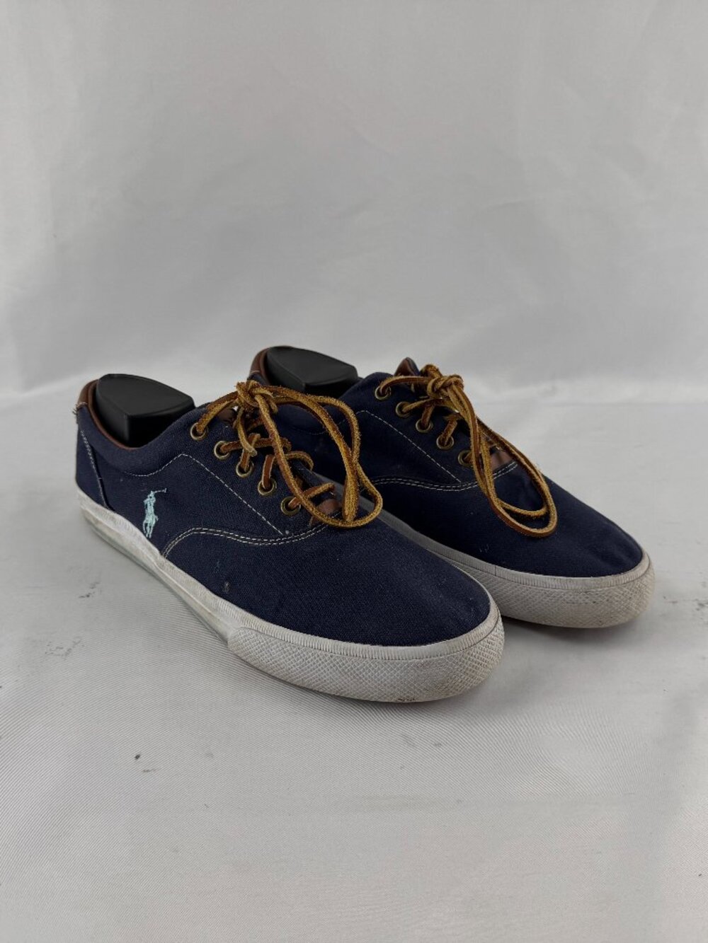 Polo Ralph Lauren Vaughn Canvas Sneaker Blue Men's 10.5 D Casual Low-Top